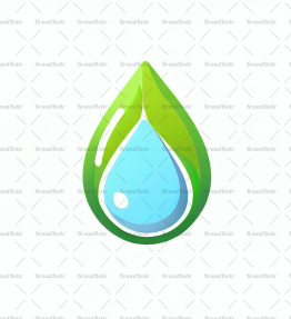 Wassertropfen und Blatt